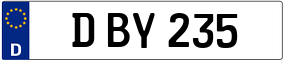 Trailer License Plate